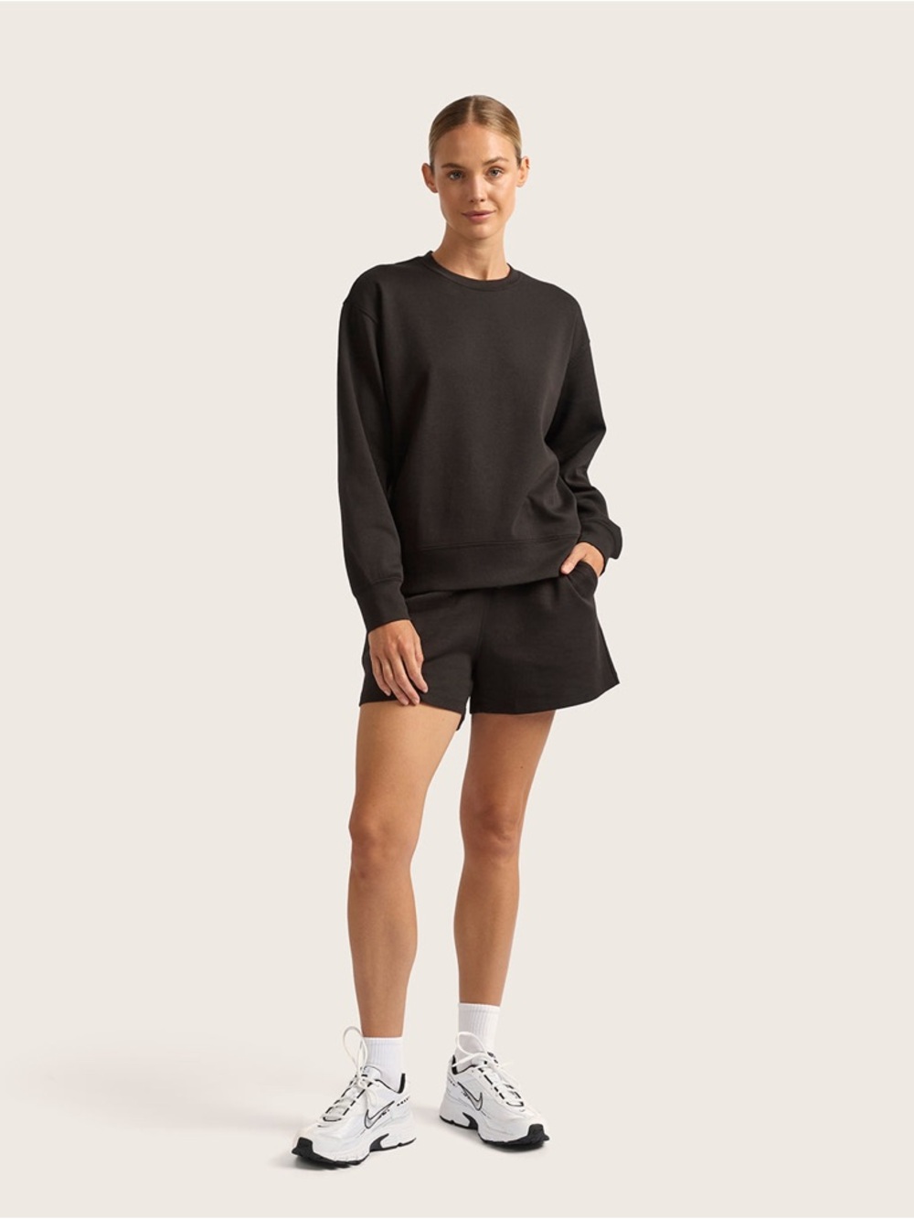 BOODY • NWT $50 USD Women's Sweat Shorts 3" Bamboo Tech Fleece Fabric W14-19